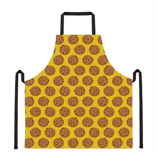 Yellow Cookie Pattern Print Apron