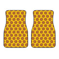 Yellow Cookie Pattern Print Front Car Floor Mats