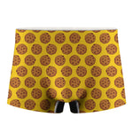 Yellow Cookie Pattern Print Men's Boxer Briefs