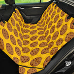 Yellow Cookie Pattern Print Pet Car Back Seat Cover