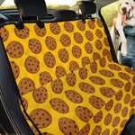 Yellow Cookie Pattern Print Pet Car Back Seat Cover