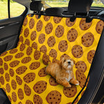 Yellow Cookie Pattern Print Pet Car Back Seat Cover