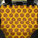 Yellow Cookie Pattern Print Pet Car Back Seat Cover