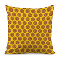 Yellow Cookie Pattern Print Pillow Cover