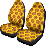 Yellow Cookie Pattern Print Universal Fit Car Seat Covers