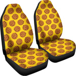 Yellow Cookie Pattern Print Universal Fit Car Seat Covers