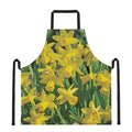 Yellow Daffodil Flower Print Apron