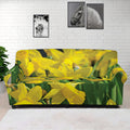 Yellow Daffodil Flower Print Sofa Cover