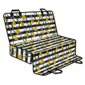 Yellow Daffodil Striped Pattern Print Pet Car Back Seat Cover