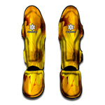 Yellow Daisy Flower Print Muay Thai Shin Guard