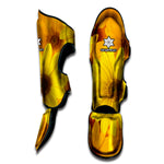 Yellow Daisy Flower Print Muay Thai Shin Guard