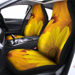 Yellow Daisy Flower Print Universal Fit Car Seat Covers
