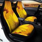 Yellow Daisy Flower Print Universal Fit Car Seat Covers
