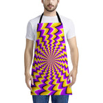 Yellow Dizzy Moving Optical Illusion Apron