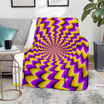 Yellow Dizzy Moving Optical Illusion Blanket