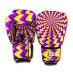 Yellow Dizzy Moving Optical Illusion Boxing Gloves