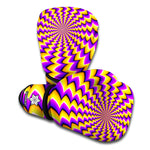 Yellow Dizzy Moving Optical Illusion Boxing Gloves