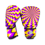 Yellow Dizzy Moving Optical Illusion Boxing Gloves