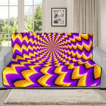 Yellow Dizzy Moving Optical Illusion Futon Protector