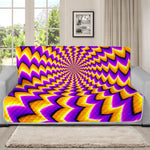 Yellow Dizzy Moving Optical Illusion Futon Protector