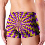 Yellow Dizzy Moving Optical Illusion Men's Boxer Briefs