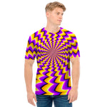 Yellow Dizzy Moving Optical Illusion Men's T-Shirt