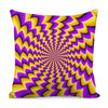 Yellow Dizzy Moving Optical Illusion Pillow Cover