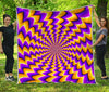 Yellow Dizzy Moving Optical Illusion Quilt