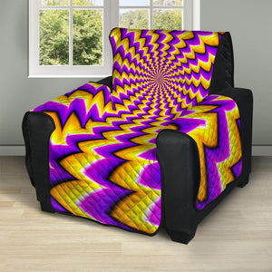 Yellow Dizzy Moving Optical Illusion Recliner Protector