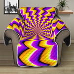 Yellow Dizzy Moving Optical Illusion Recliner Protector