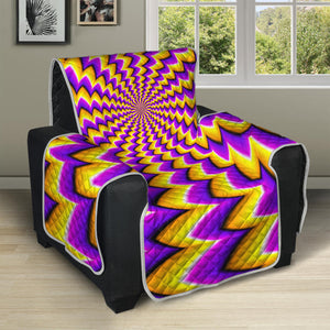 Yellow Dizzy Moving Optical Illusion Recliner Protector