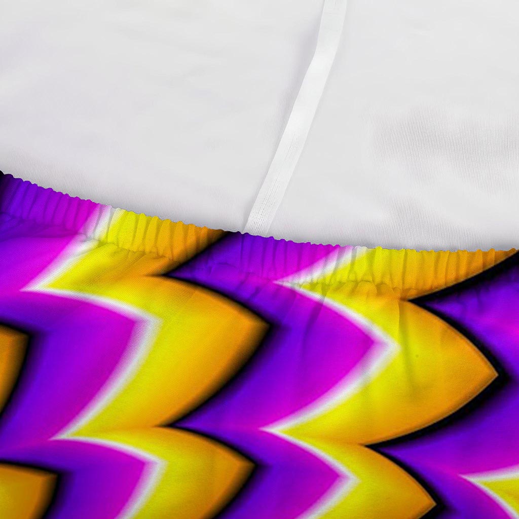Yellow Dizzy Moving Optical Illusion Sofa Cover