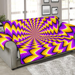 Yellow Dizzy Moving Optical Illusion Sofa Protector