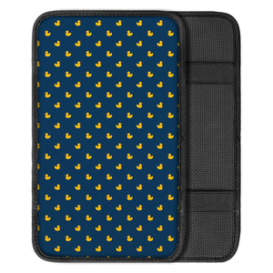 Yellow Duck Pattern Print Car Center Console Cover