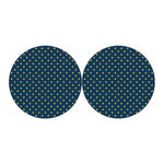 Yellow Duck Pattern Print Car Coasters