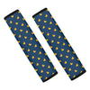 Yellow Duck Pattern Print Car Seat Belt Covers