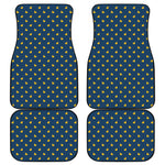 Yellow Duck Pattern Print Front and Back Car Floor Mats