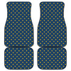 Yellow Duck Pattern Print Front and Back Car Floor Mats