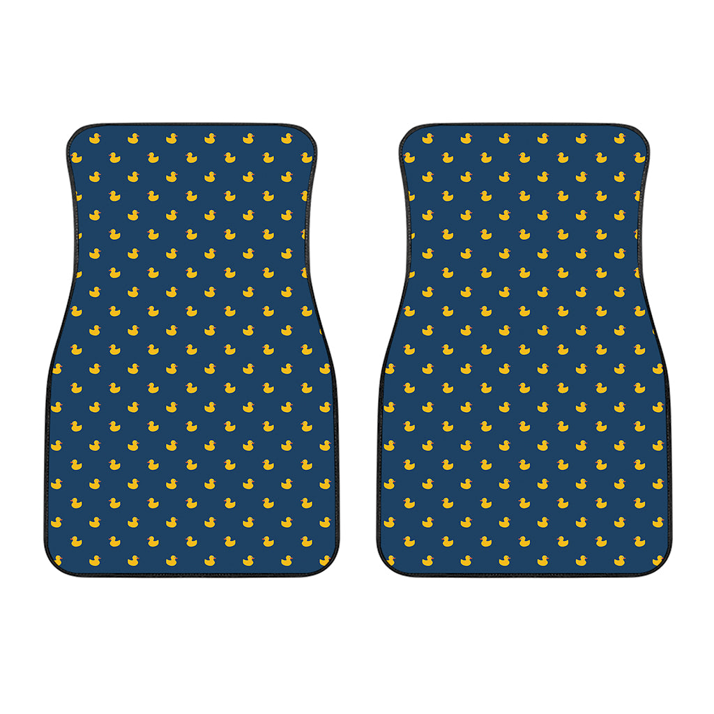 Yellow Duck Pattern Print Front Car Floor Mats