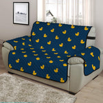 Yellow Duck Pattern Print Half Sofa Protector