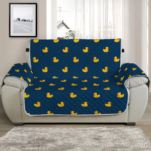 Yellow Duck Pattern Print Half Sofa Protector