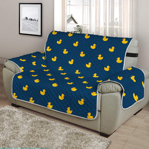 Yellow Duck Pattern Print Half Sofa Protector