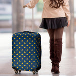 Yellow Duck Pattern Print Luggage Cover