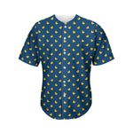 Yellow Duck Pattern Print Men's Baseball Jersey