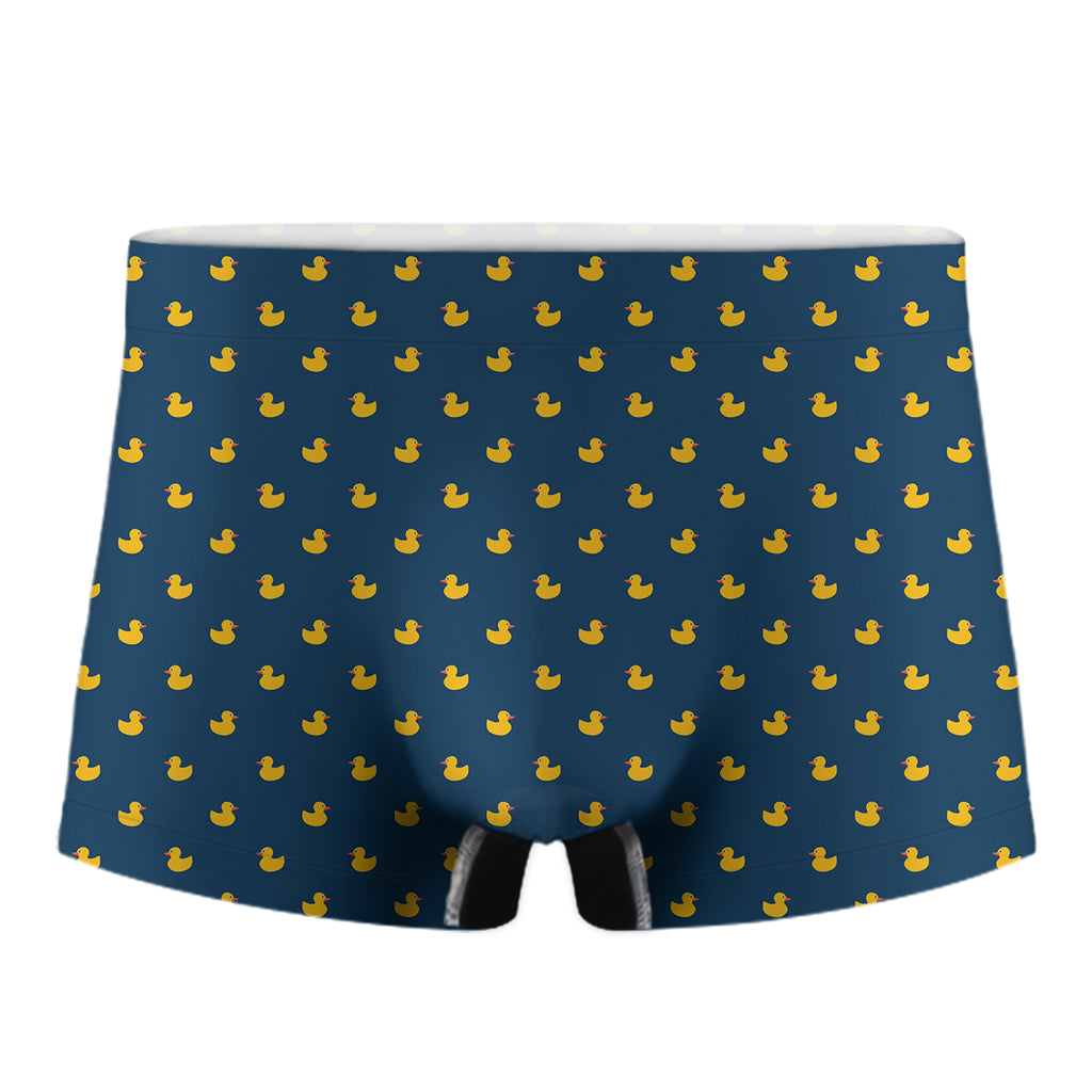 Yellow Duck Pattern Print Men's Boxer Briefs