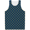 Yellow Duck Pattern Print Men's Tank Top