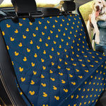 Yellow Duck Pattern Print Pet Car Back Seat Cover