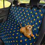 Yellow Duck Pattern Print Pet Car Back Seat Cover