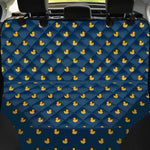 Yellow Duck Pattern Print Pet Car Back Seat Cover