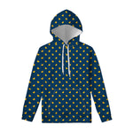 Yellow Duck Pattern Print Pullover Hoodie